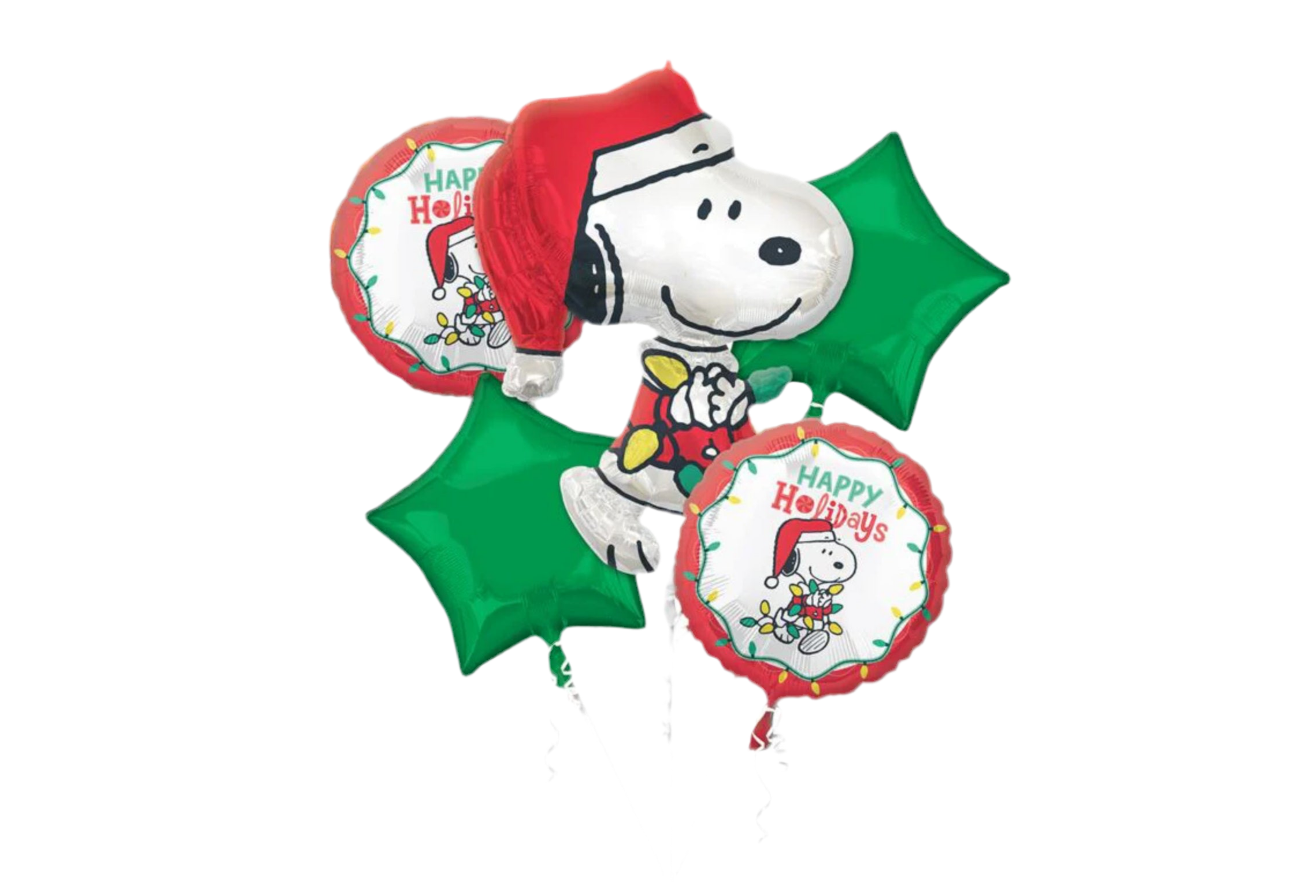 Anagram Peanuts Happy Holidays Balloon Bouquet
